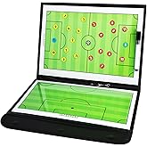 Foldable Magnetic Soccer Coaching Board, Soccer Tactics Strategy Board | Portable Soccer Board with Dry Erase Markers and Magnetic Markers for Coaches Training, Great Gift for Kids Soccer Coach.