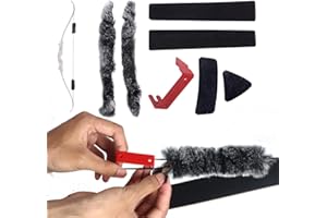 SPG Bow String Silencers for Recurve or Longbow - Recurve Bow Silencers and Dampeners Kit with Fur Recurve Arrow Rest and Limb Silencer Strip for Recurve Bow Accessories