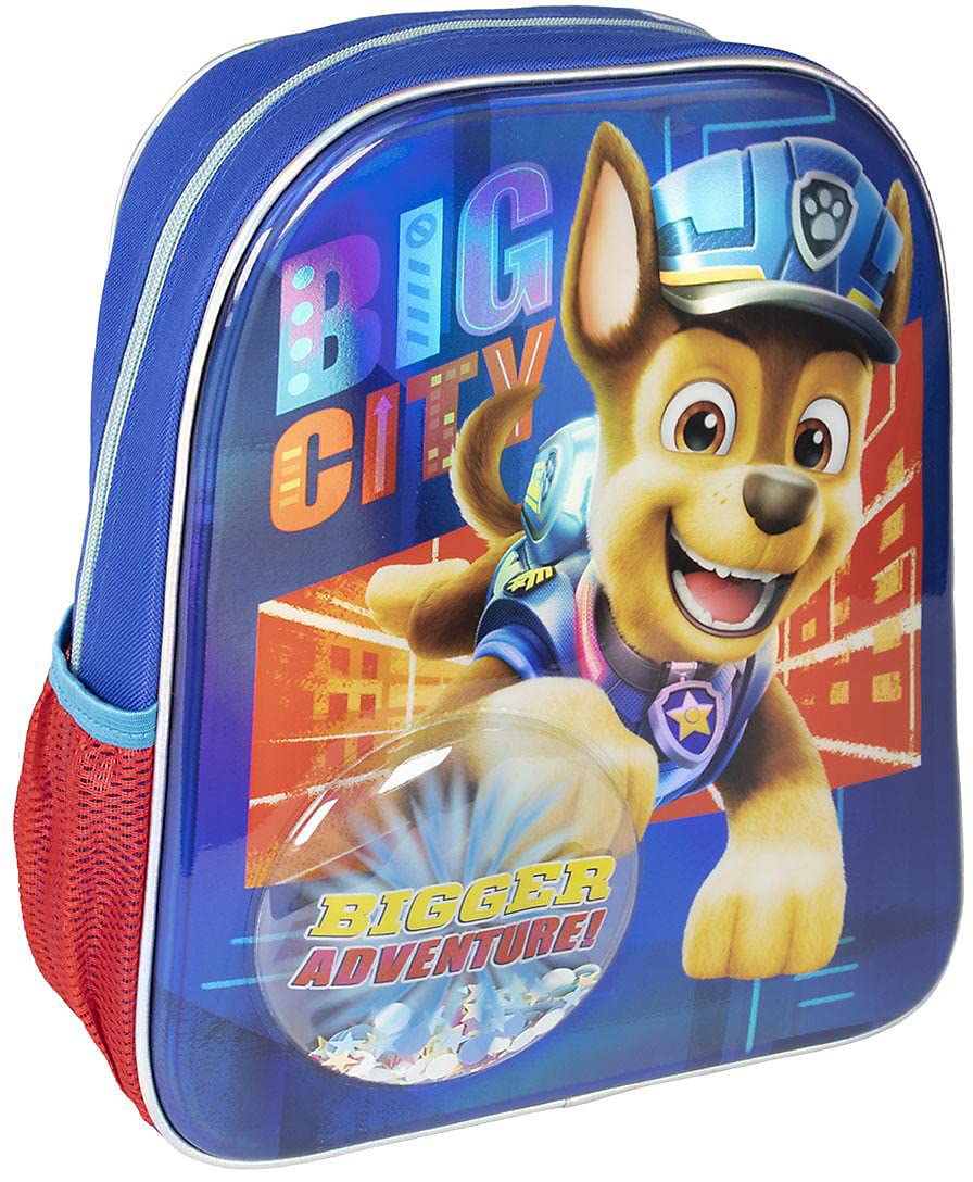 CERDÁ LIFE'S LITTLE MOMENTS, Paw Patrol Movie Children's Backpack with Bubble and Confetti - Officially Licensed Nickelodeon for Children, Blue, Recommended Age-2-6 Years