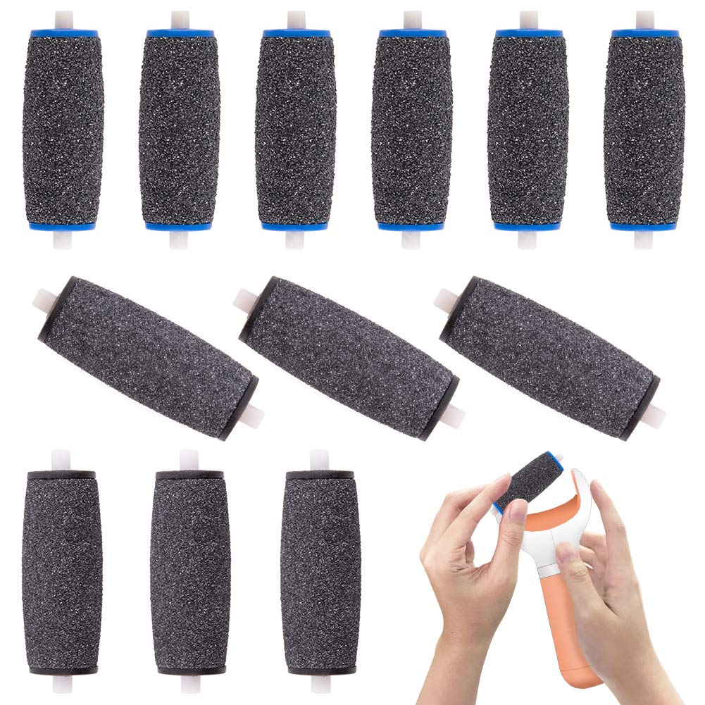 WXJ13 12 PCS Pedi Replacement Rollers 3 Different Degrees of Roughness