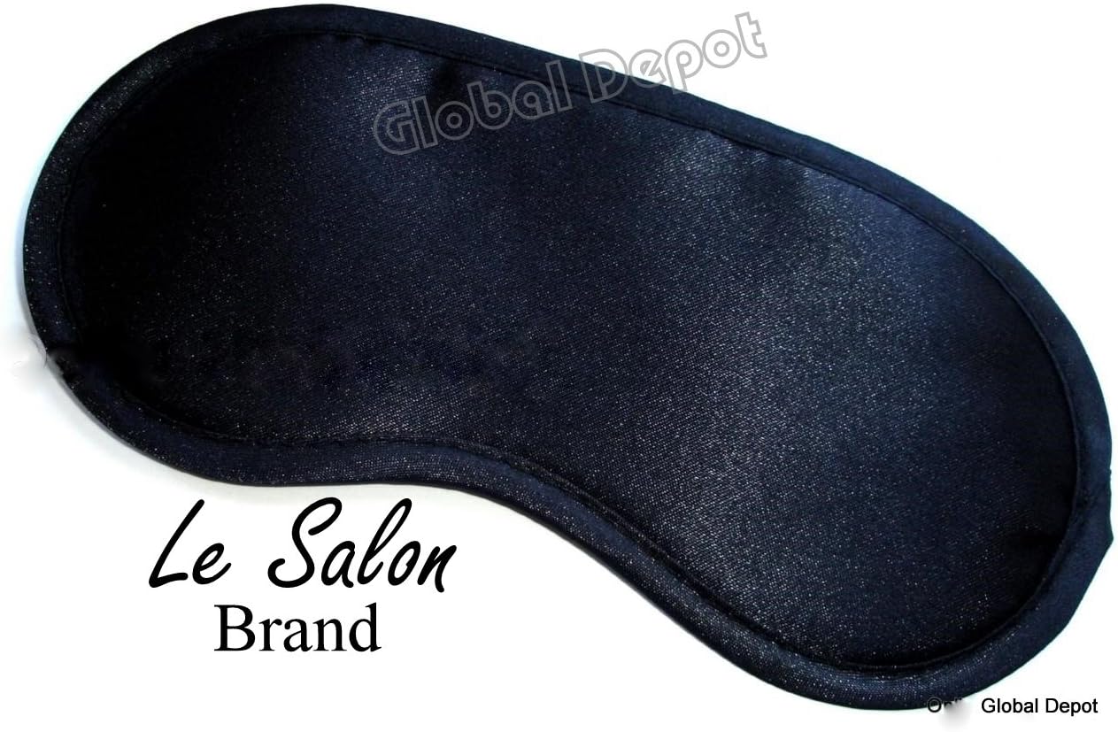 Lights Out Satin Black Sleep EYE MASK Travel RELAXATION SPA