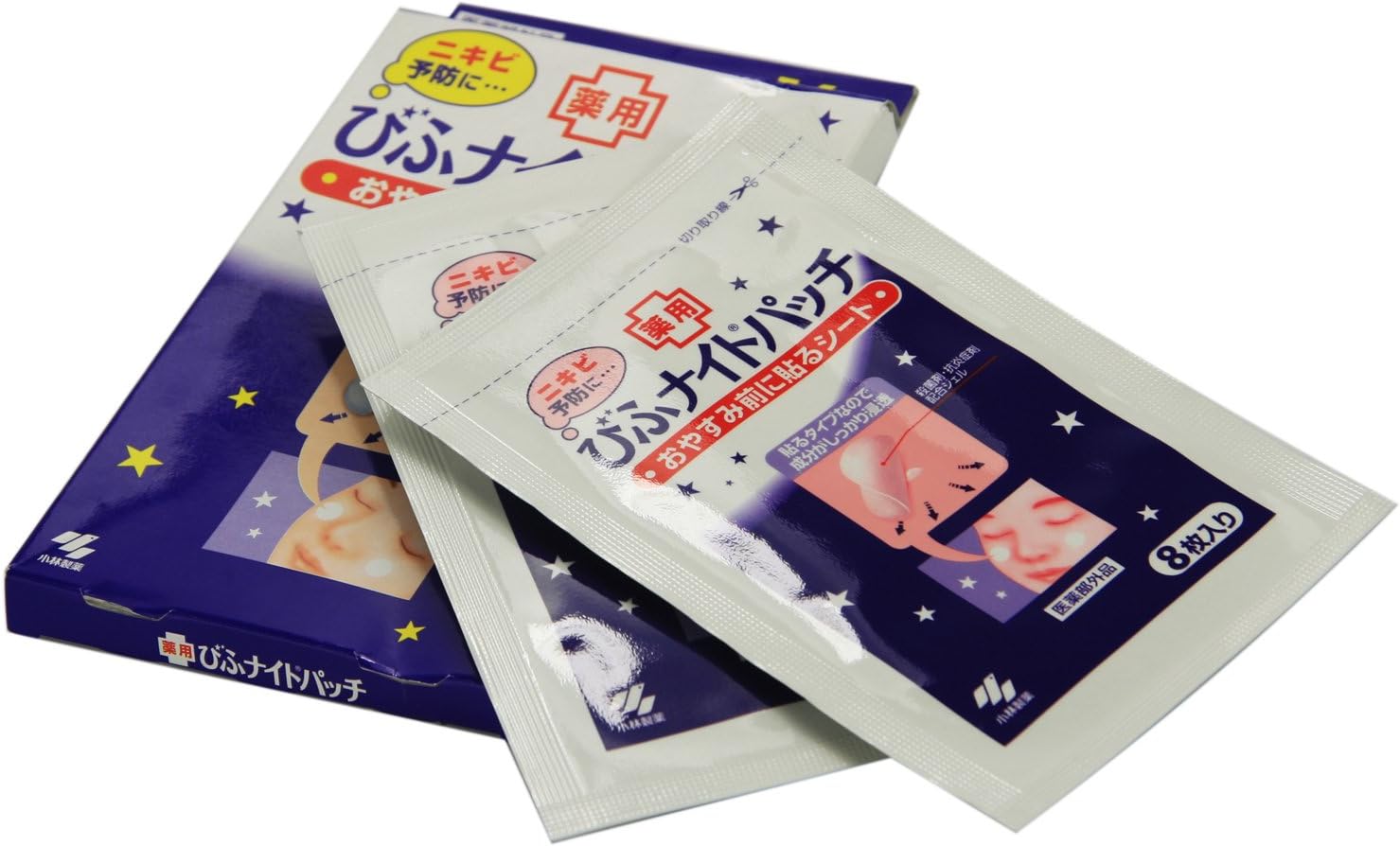 Amazon びふナイトパッチ ニキビ予防に おやすみ前に貼るシート 16枚 医薬部外品 びふナイト 部分パック 通販