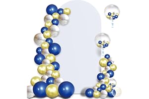 TOPEIGHT Thick Spandex Fabric Arch Backdrop Cover High Elasticity Arch Backdrop Stand Cover Fitted Round Top Arch Backdrop for Wedding Birthday Party Baby Shower Decoration 1.6Ft*4Ft