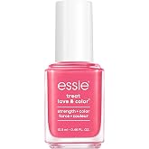 essie Strength and Color Nail Care Polish, Punch It Up, Full Coverage Pink with Blue Undertones, 0.46 Ounce