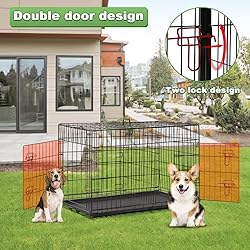 BestPet 24,30,36,42,48 Inch Dog Crates for Large