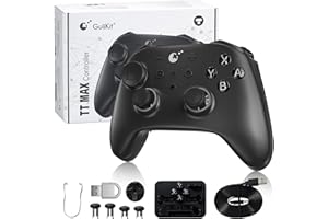 GuliKit TT MAX Wireless Controller for PC, Android, iOS, Switch 1/2, 720° Adjustable TMR Joystick, with 950mAh Long-Lasting B