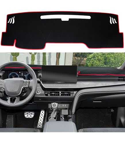 DashMat Dashboard Cover Dash Cover Mat Black 1pcs For 2018-2024 Toyota Camry