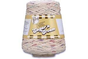 Lily Sugar'n Cream Cotton Cone Yarn, 14 oz, Potpourri Prints, 1 Cone