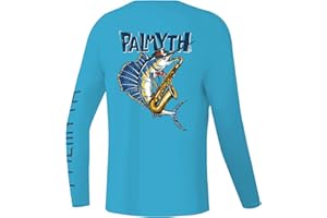 Palmyth Boys Fishing Shirt Youth Long Sleeve T-Shirt Sun Protection UPF 50+ Quick Dry