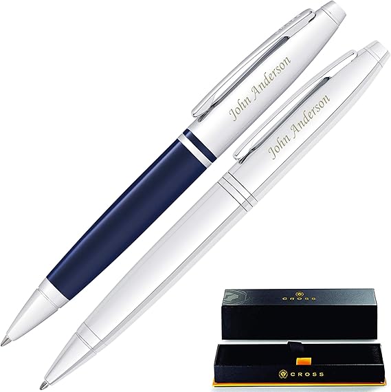 Engraved Cross Pen Set Personalized Cross Calais Gift Double Gift Pen