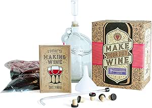 Craft A Brew Making Home Kit – Easy Brew Beginners with Ingredients and Supplies – Ultimate Wine Brewer Experience, 1 Gallon, Cabernet Sauvignon