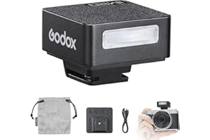 Godox iM20 Mini Flash, 440 Full Power Flashes, 3s Recycle Times, 5 Power Levels, Built-in Battery Compatible with Fuji Canon 