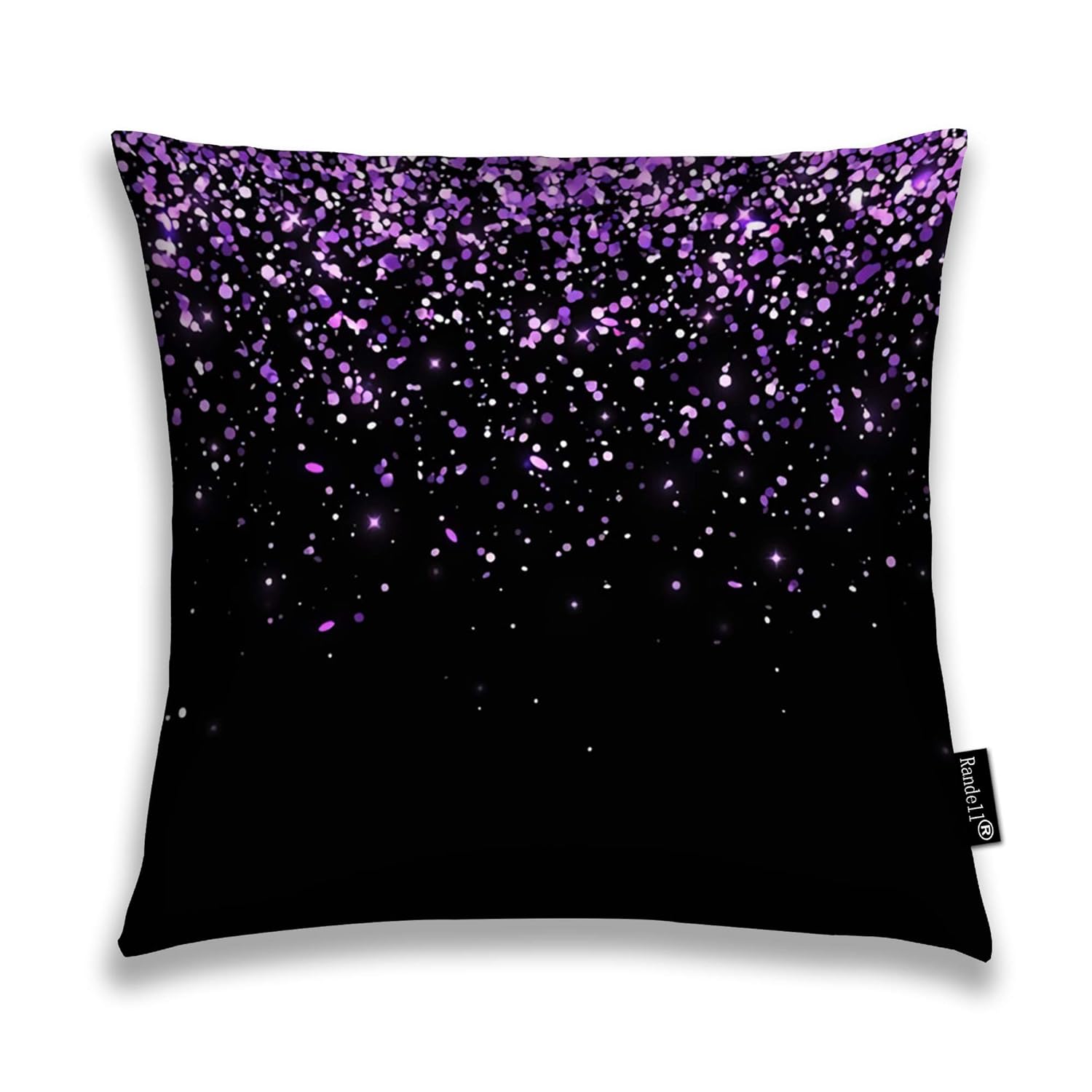 Amazon Com Randell Decorative Pillow Lilac Glitter Throw Pillow