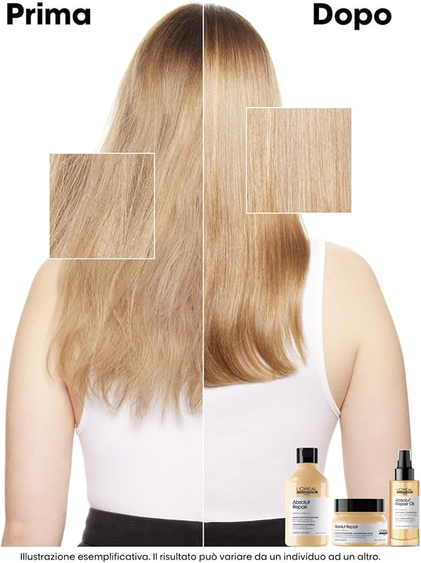 L'Oréal Professionnel Reparierendes Haarshampoo für strapaziertes und trockenes Haar, Mit Quinoa, Serie Expert, Absolut Repair Shampoo, 300 ml