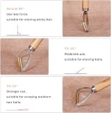 MOTONG Lint Remover Copper Blade Wooden Handle Fuzz Shaver view 2