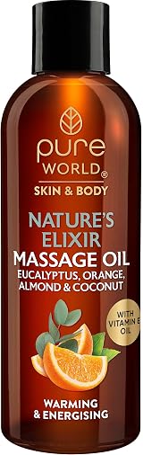 Pure World Nature's Elixir Massage Oil 100ML - Energising