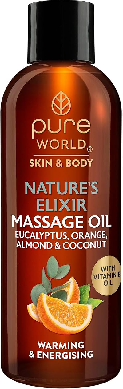 Pure World Nature's Elixir Massage Oil 100ML - Energising