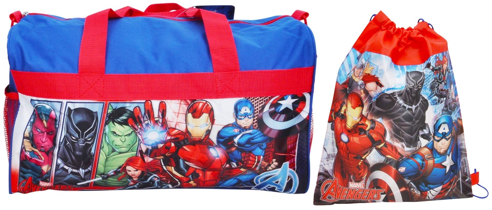 Duffel Travel Bag Sling Bag Iron Man Black Panther Print