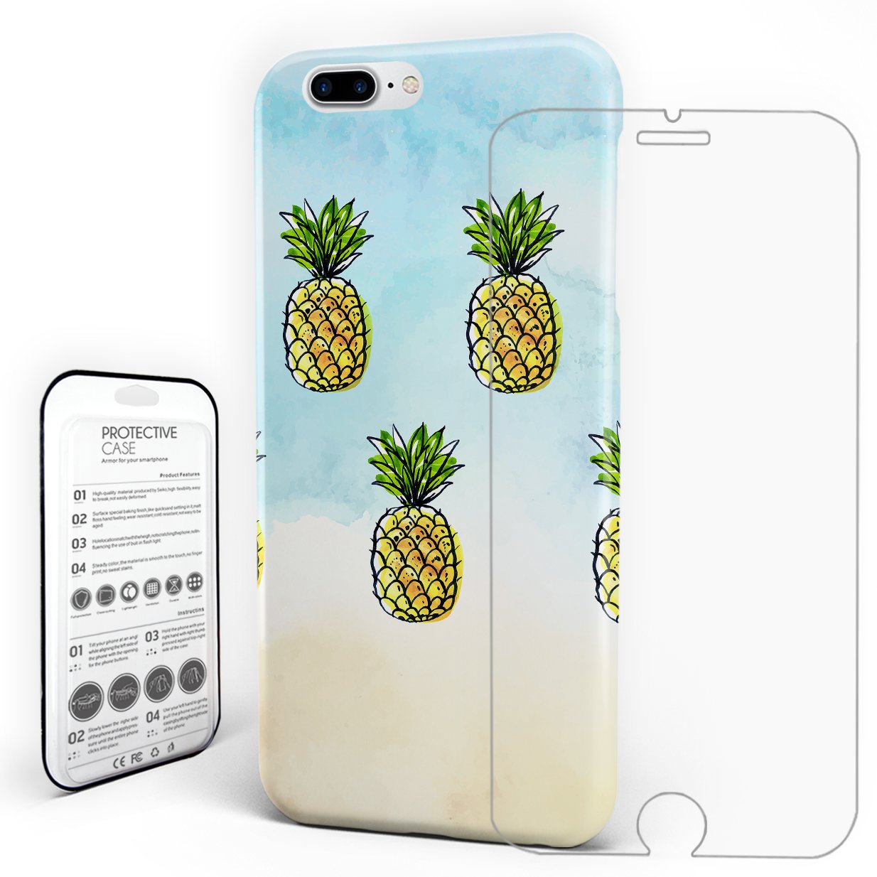 Amazon Com Cell Phone Case For Iphone 7 8 Plus Pineapple