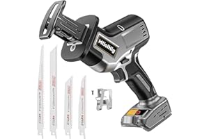 MTIOLHIG Cordless Reciprocating Saw for DeWalt 20V Max: 3 Variable Speed, Brushless Tool-Free Blade Change, 4 Saw Blades for Metal Wood PVC, No Charger, No Battery | Tool Only