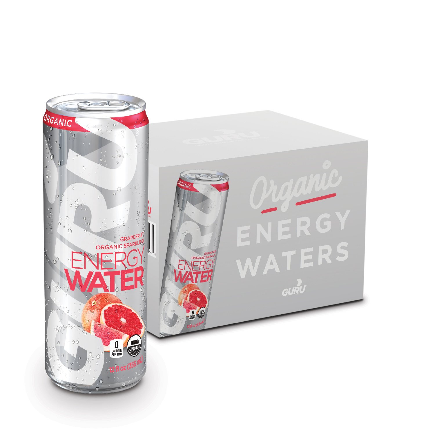 GURU Sparkling Water with Green Tea Infusion, Sugar Free