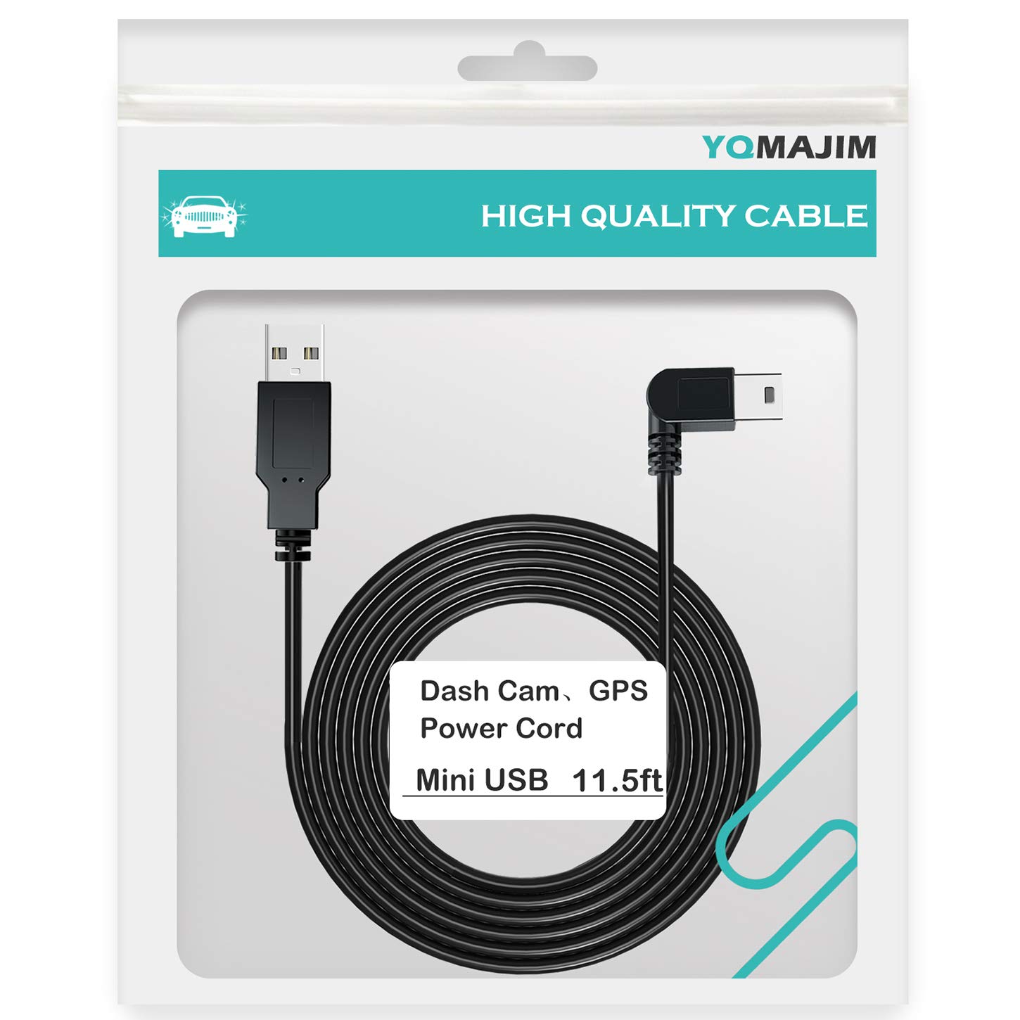 Mua Charging Power Cable for Dash Cam, (11.5 Ft) USB 2.0 to Mini USB