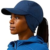TOP-EX Ponytail Water-Repellent Ear Flap Reflective Running Friendly Size Winter Baseball Cap Unisex Hat