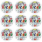 D4DREAM 36Pcs Teacher Appreciation Sticker - 1.5" Teacher Labels Sticker Thank You Teachers Gift Tag Stickers for Gift Wrap Box Cards Envelope Seals Party Favors Supplies