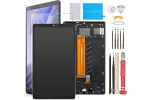 FKBAIGHTCCY for Samsung Tab A7 Lite Screen Replacement for Galaxy Tab A7 Lite 8.7" LCD Screen Replacement for Tab A7 Lite SM-T220 SM-T227U Touch Digitizer Assembly Repair Part Black with Frame Installation Tools