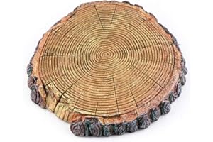 AQUA KT Aquatic Turtle Round Floating Dock Tortoise Bearded Dragon Basking Platform with Suction Cup for Reptile Aquatic Aquarium Decoration