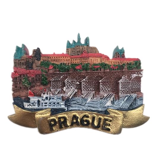 Weekinglo Souvenir Imán de Nevera Vltava River Praga Checo 3D ...