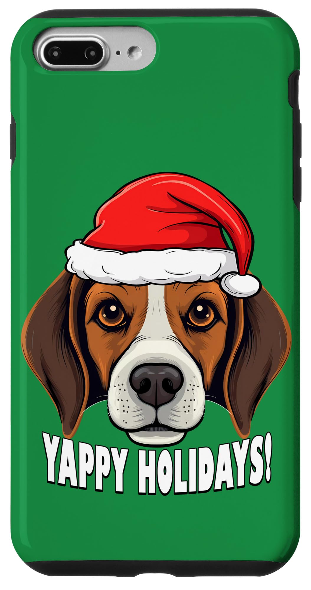 iPhone 7 Plus/8 Plus Beagle Christmas Yappy Holidays Funny Santa Dog Case
