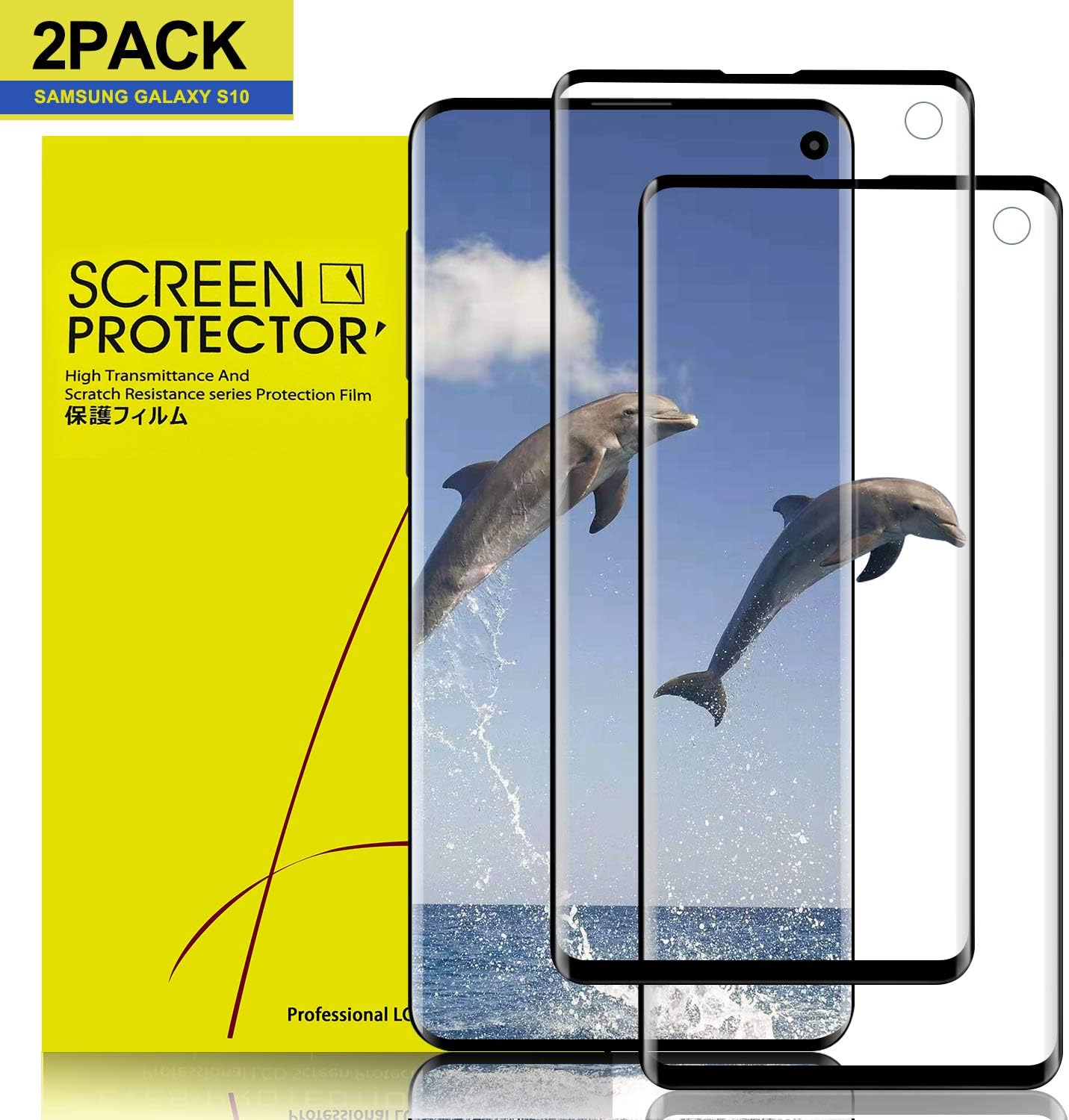 Screen Protector, [Ultrasonic Fingerprint Compatible] Flexible TPU Film HD Clear Anti-Scratch with Lifetime Replacement Warranty