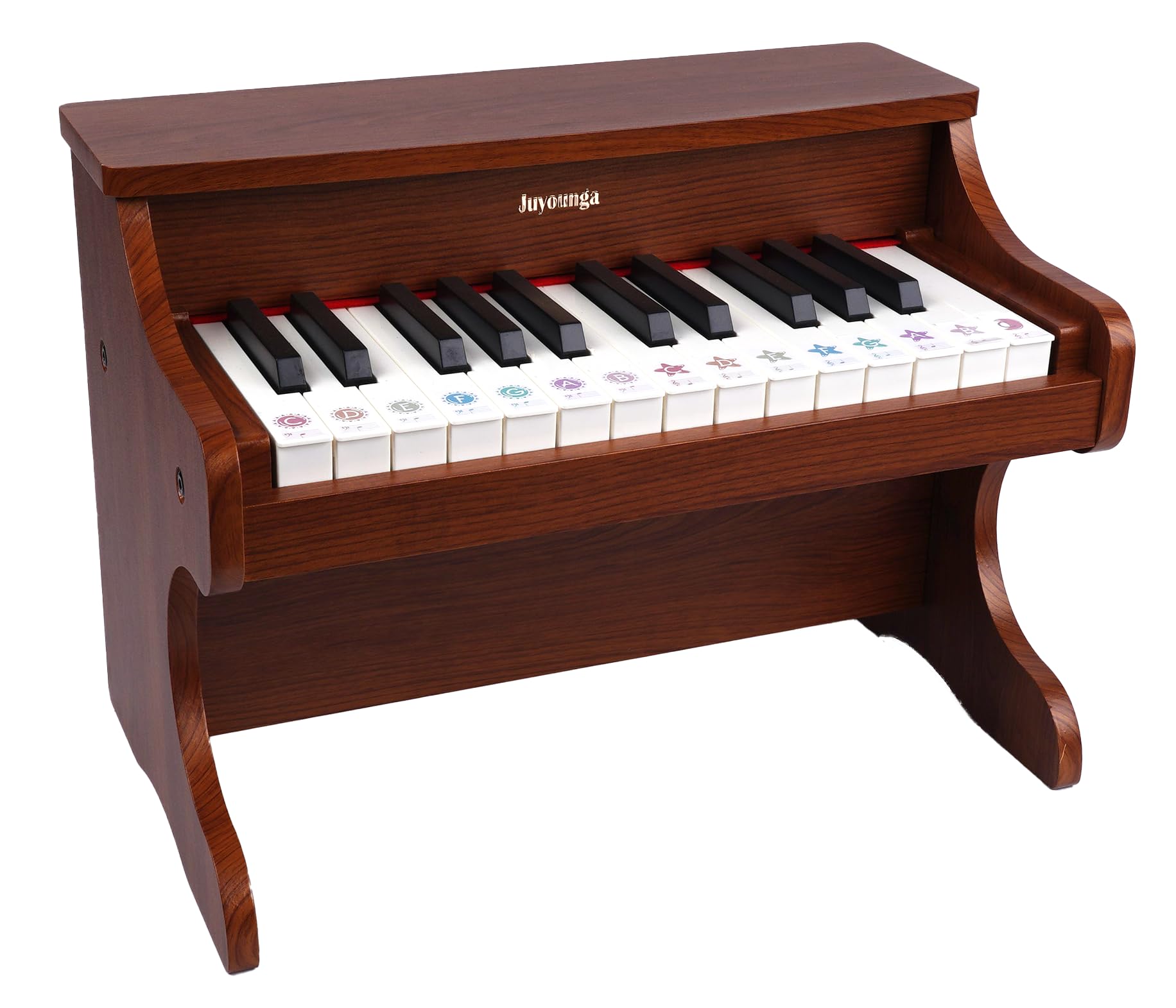 Kids Piano Keyboard - Wood 25 Keys Digital Piano for Kids, Wooden Musical Toy Instruments for Toddlers, Birthday Chirstmas Gifts for Boys Girls Children Beginner (Walnut)