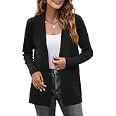 Yousify Womens Cardigan Sweater Long Sleeve Open Front Knit Cardigan Sweater with Pockets
