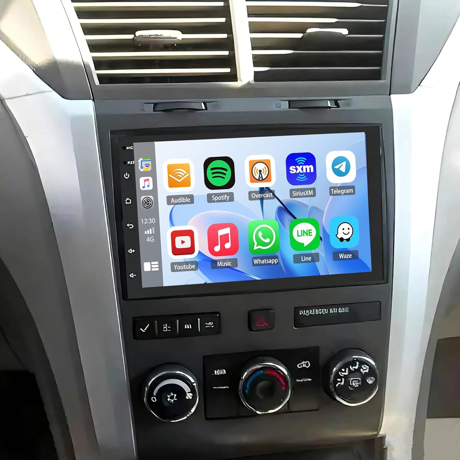 Photo 1 of 4+64G Android Radio for Chevy Traverse 2009-2014 with Wireless Carplay/Android Auto, Car Radio Stereo 7 Inch Touch Screen with GPS Navigation/Bluetooth/Backup Camera