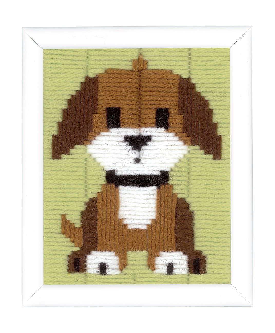 Vervaco Brown Doggy Long Stitch Kit, Multi-Colour