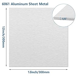 2Pack 6061 Aluminum Sheet Metal 12 x 12 x 1/8