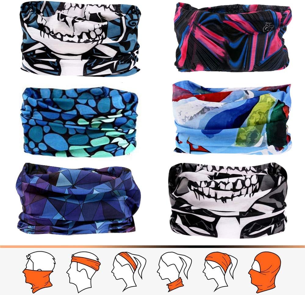 Hphore Bandana Headband,Multifunctional Magic Headwear Fashion Bandanas, Face Scarf, Women Men Neck Gaiter for Yoga Running Hiking Training Outdoors Cycling