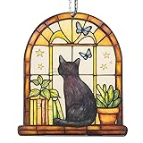 Book Ornament Stained Glass Window Hanging