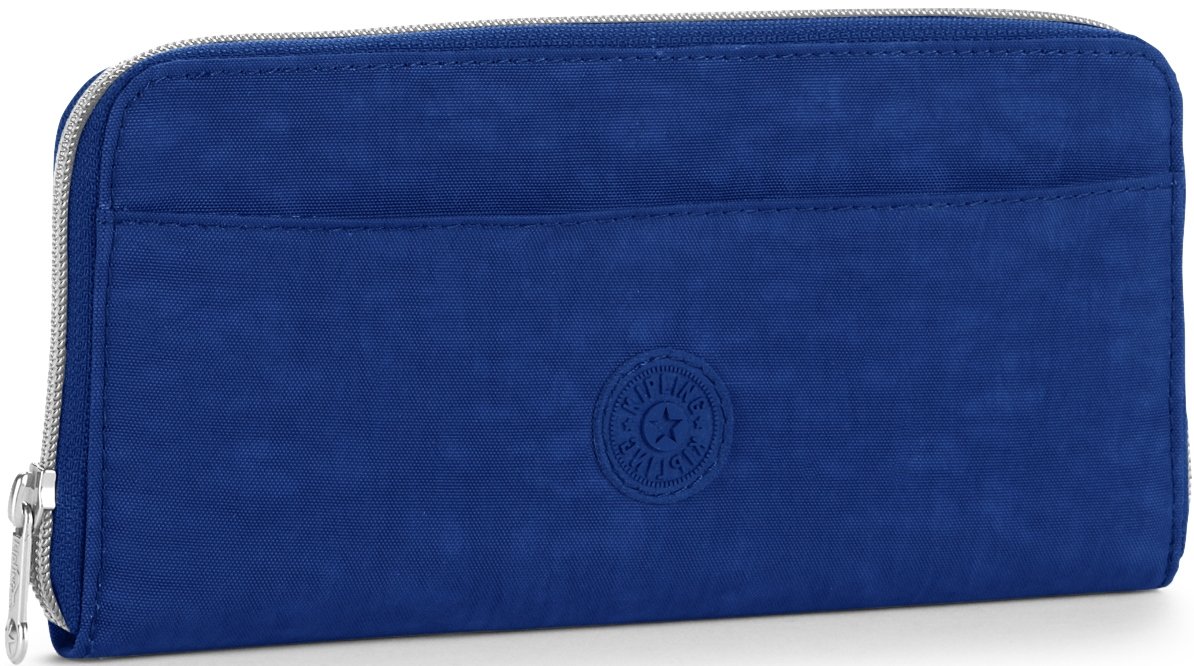 Kipling Travel Document Holder Zip Around Wallet In Ink Blue New