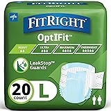 FitRight Adult Diapers, Extra+ Heavy Absorbency, L