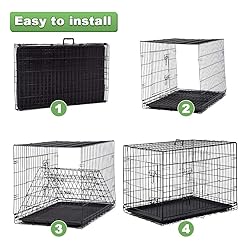 BestPet 48 Inch Dog Crates for Large Dogs Folding