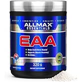 ALLMAX EAA Essential Amino Acids Powder 2:1:1 BCAA, 320 g, 30 Servings | 9.25g Active Aminos, 5,088mg BCAAs, Zero Sugar, Fasting &amp; Training Use