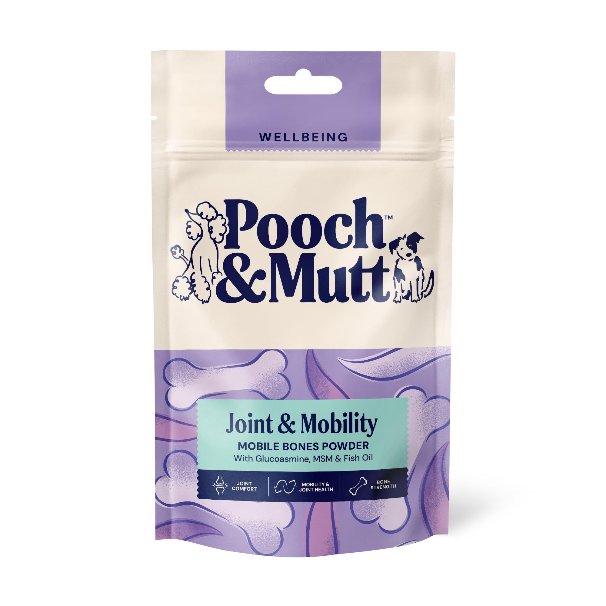 Pooch & Mutt - Mobile Bones, Supplement for Dog Joint Care (Comfort, Mobility and Strength), Hip and Joint Aid, 200g (packaging may vary) (packaging may vary)