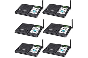 GLCONN 6 Pack Intercoms Wireless for Home - Room to Room Intercom System for House, Business, Office, Hotel - Long Range Home Communication System