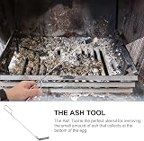 DOITOOL 46cm Stainless Steel Charcoal Ash Rake BBQ Tool for Kamado Joe view 6