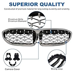 BILLDIO G20 Grill - Chrome Kidney Grille Compatible