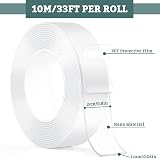 MOKANI Nano Double Sided Tape 2 Rolls 10M 20mm Reusable Traceless Gel view 2