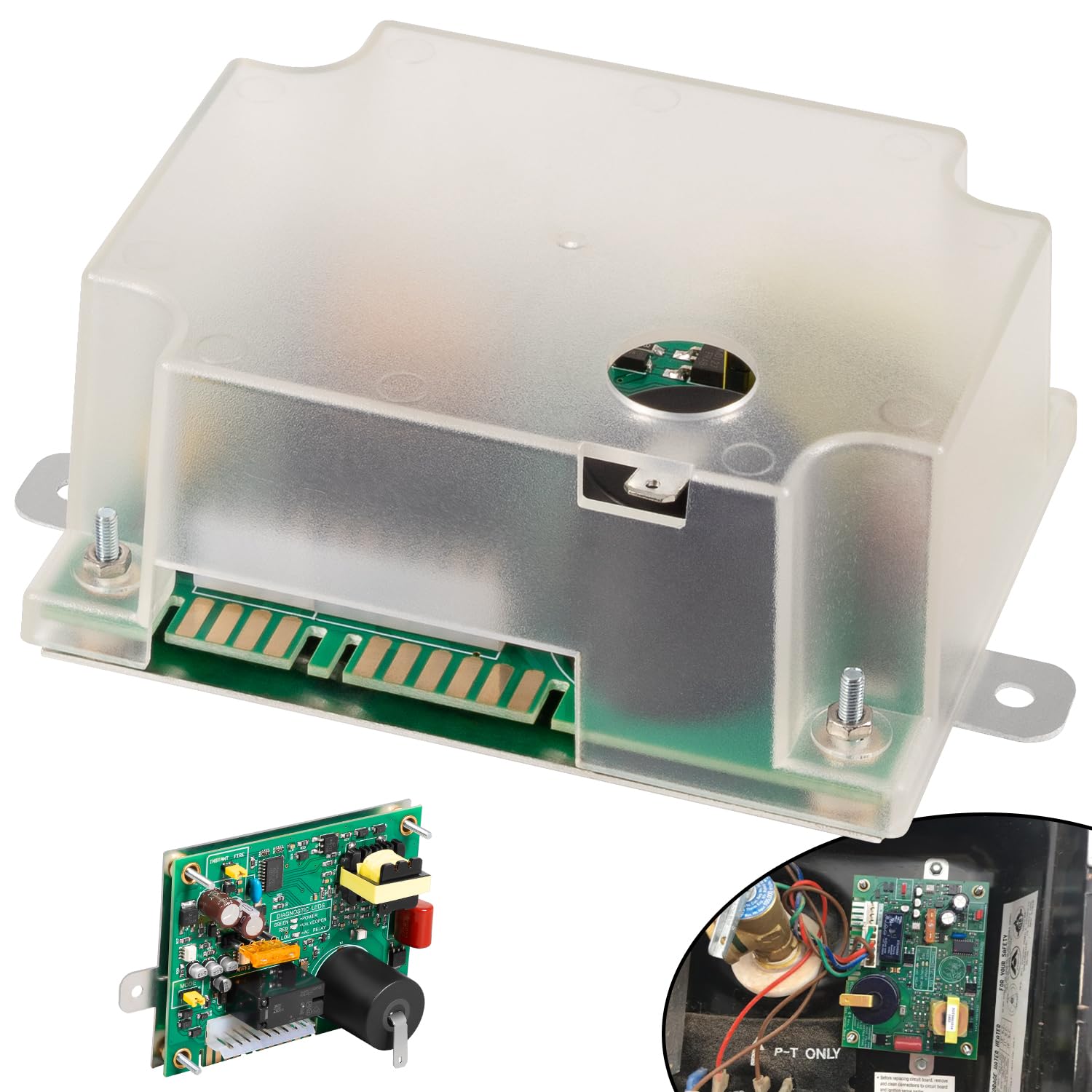 Photo 1 of UIB64 Ignition Control Circuit Board Universal Ignitor Module Board Replacement Parts Fit for Atwood RV Water Heaters with 4 and 6 Position Edge Style or 10 "Pin Style Connectors